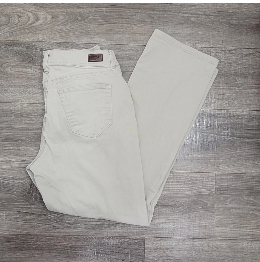 Riders by Lee Jeans Womens 14M Denim Khaki Tan Straight Keg 32x31